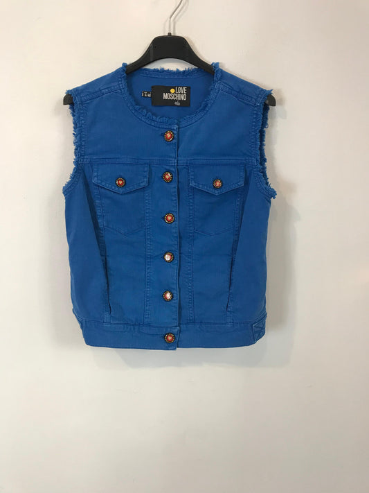 MOSCHINO LOVE. Chaleco denim vintage