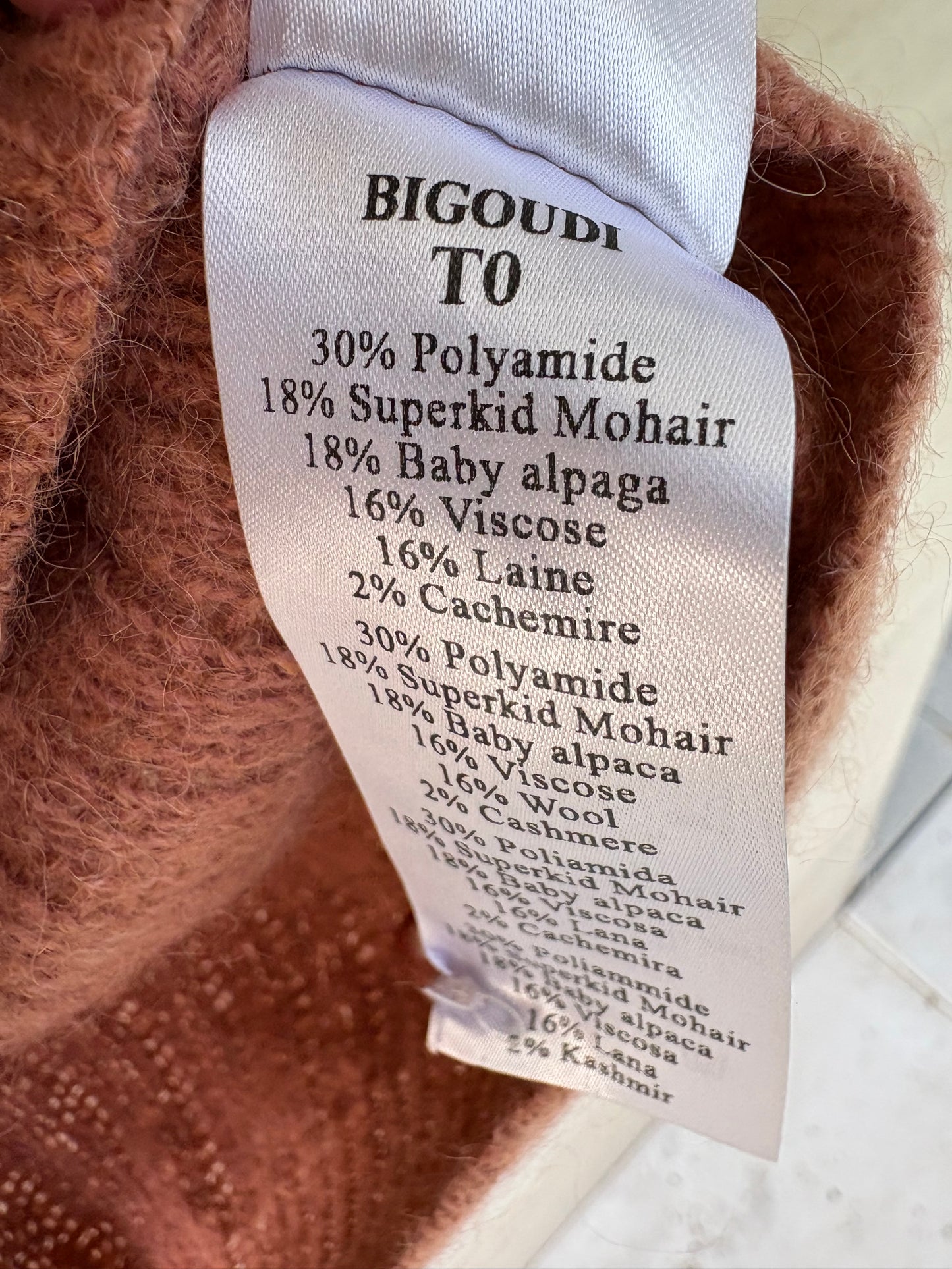 DES PETITS HAUTS. Chaqueta punto con lana