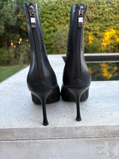 Botines negros textura  T 39