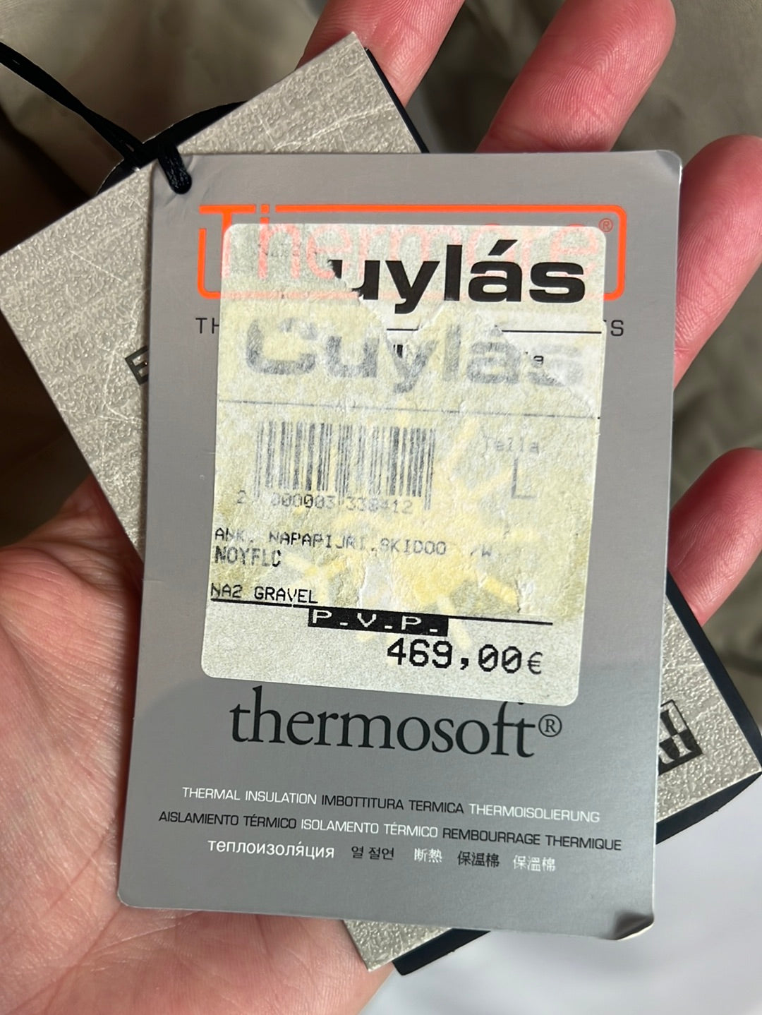 NAPAPIJRI. Abrigo beige bolsillo delantero. T L