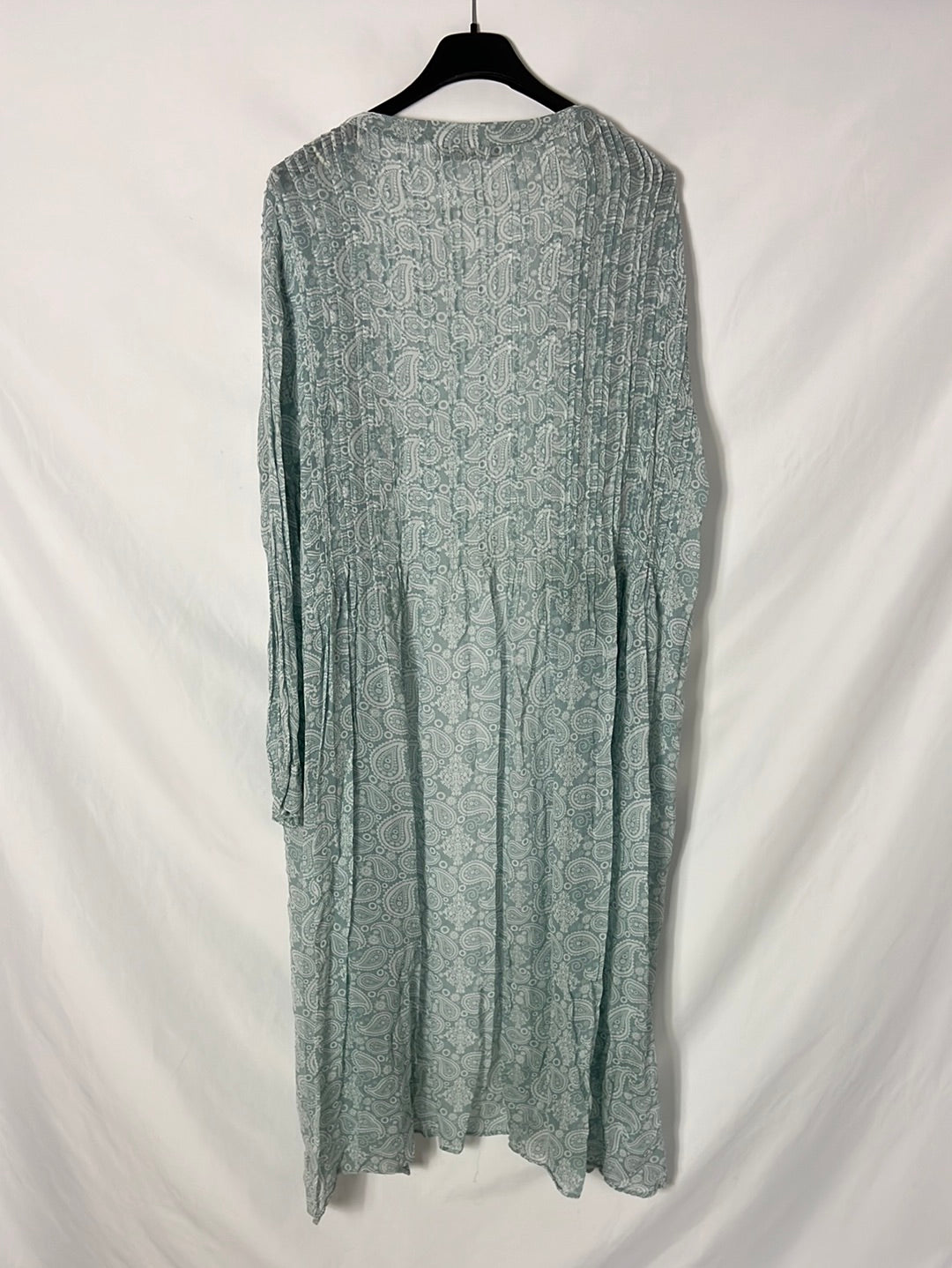 ZARA. Amoeba Blue Ts Kimono Dress