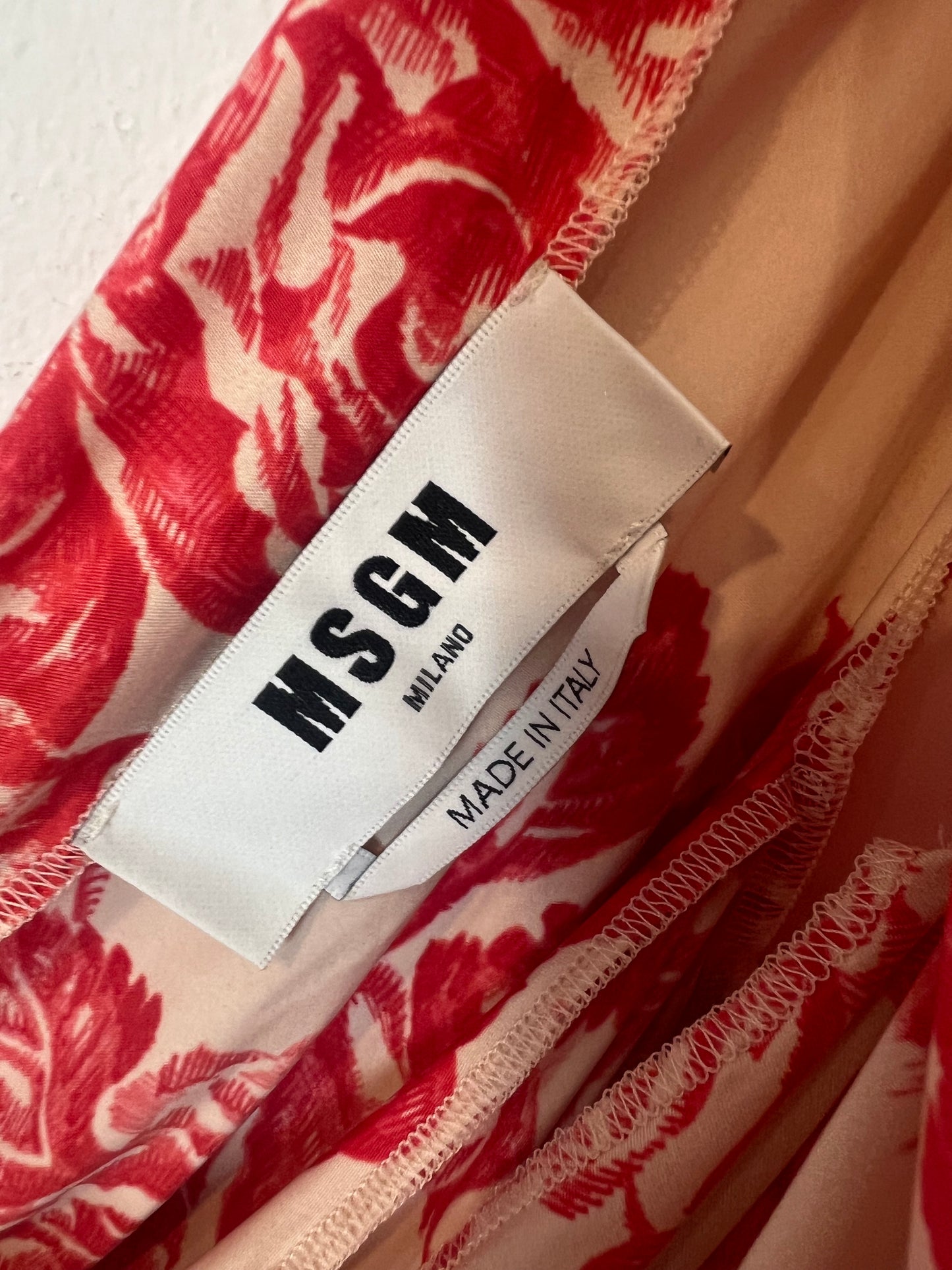 MSGM. Two-tone elastic top. T.S.