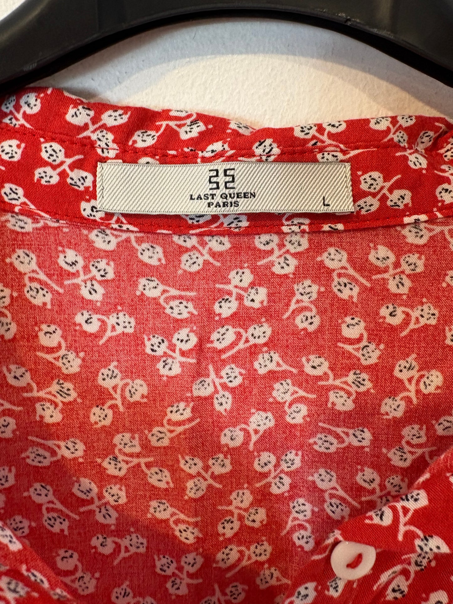 Vestido largo camisero estampado