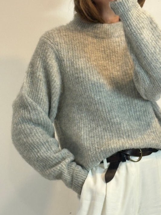 AMERICAN VINTAGE. Jersey gris con lana