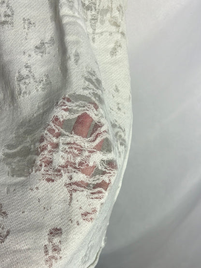 IRO. Ecru top with semi-sheer details. TL