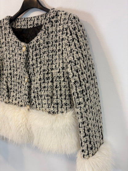 ZARA. Coral beaded jacket. TS