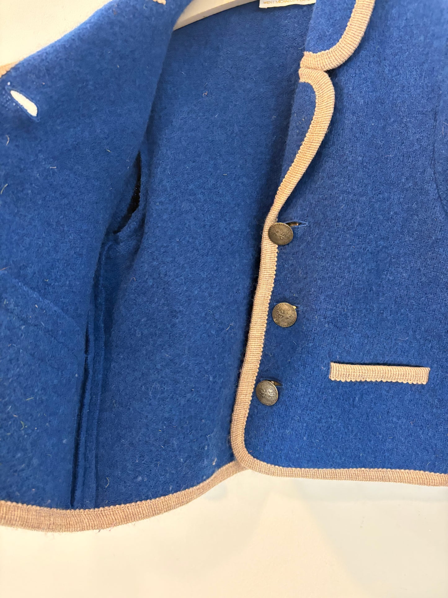 OTRAS. Austriaca azul lana niños. T 6-7 años