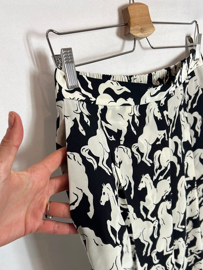 STELLAMcCARTNEY. Blusa larga /vestido seda estampado caballos. T 42