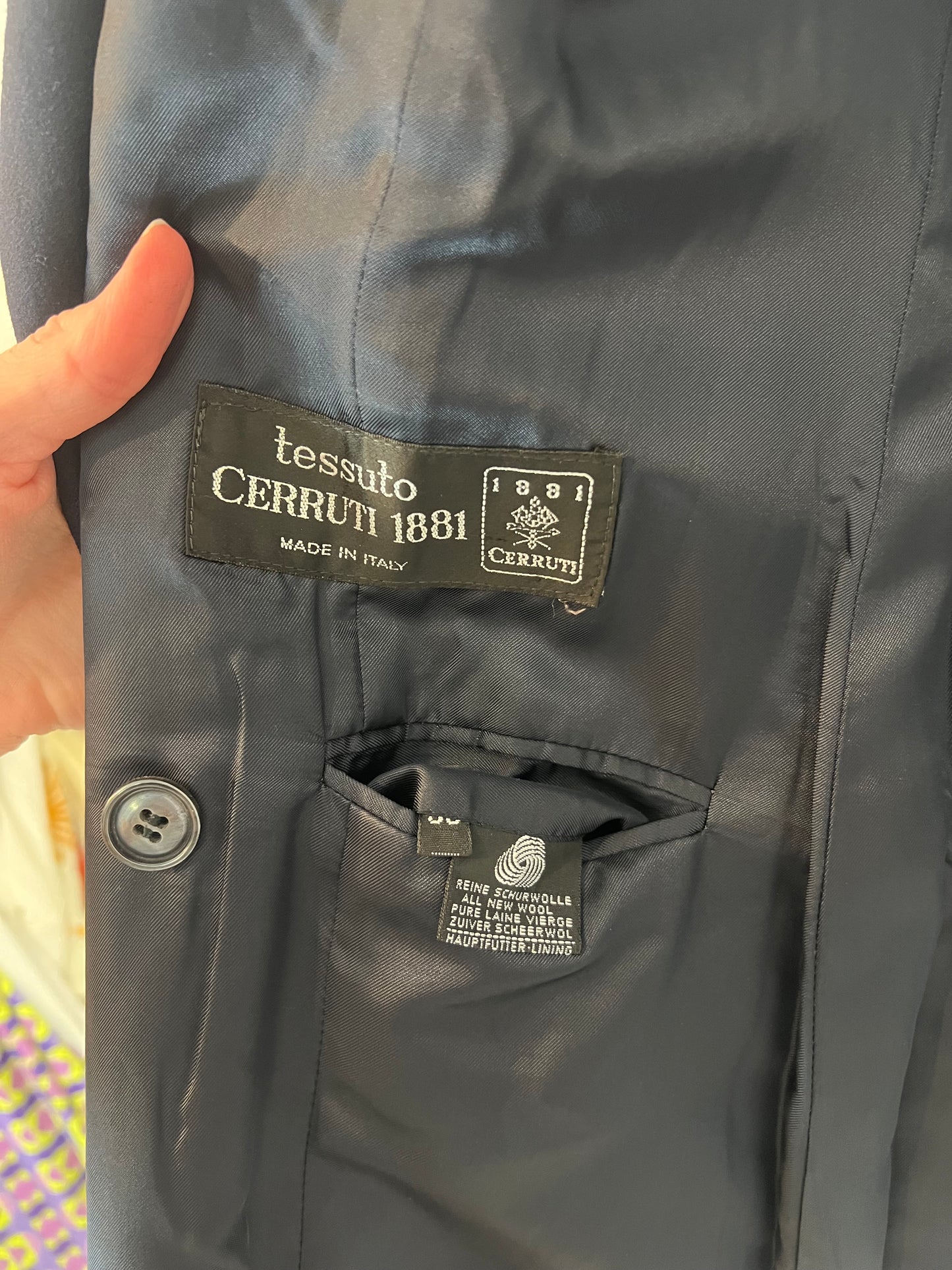 WINDSOR. Navy blue cashmere blazer. T 38