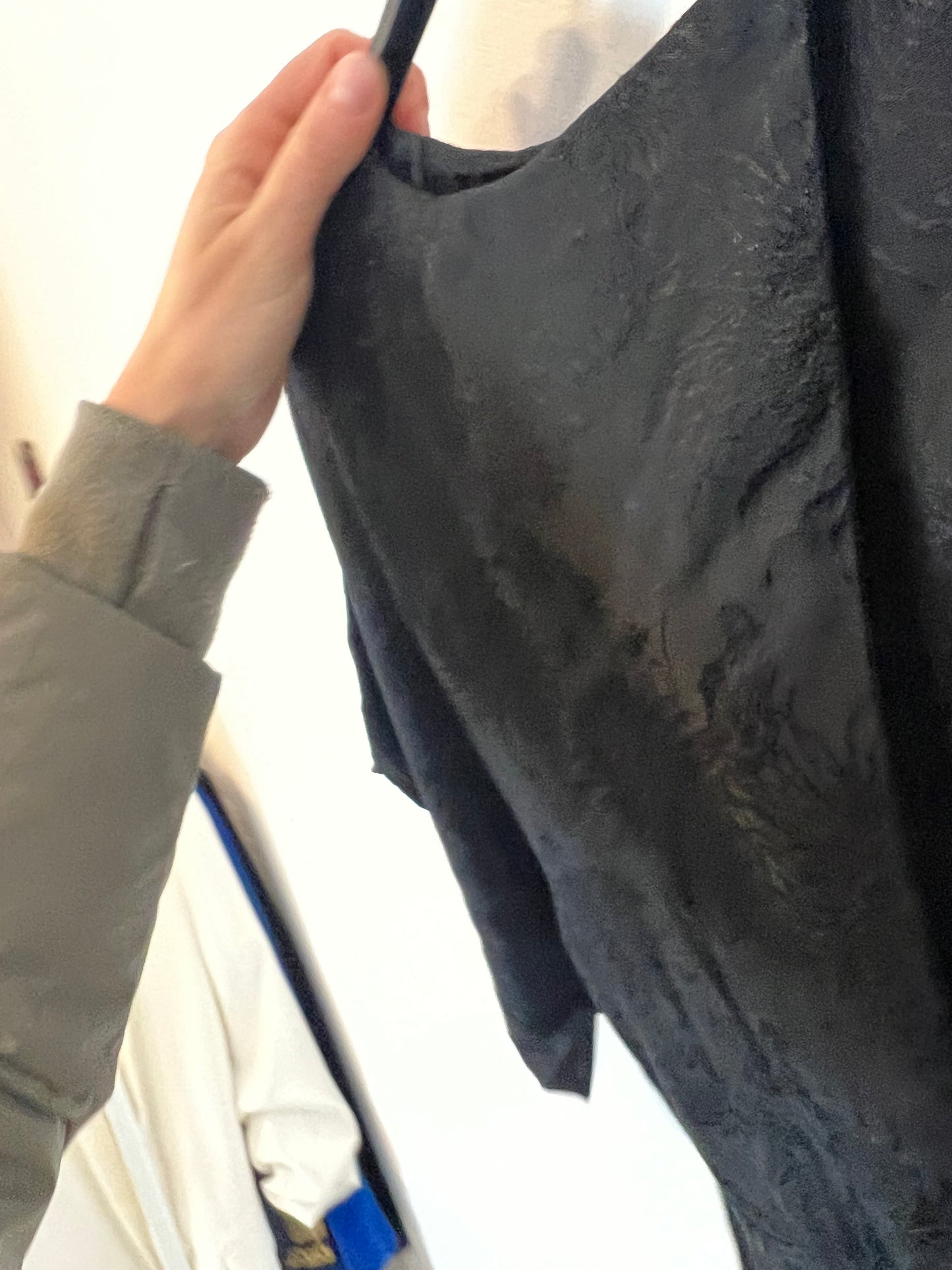 MANGO. Black printed dress with back detail. TXS