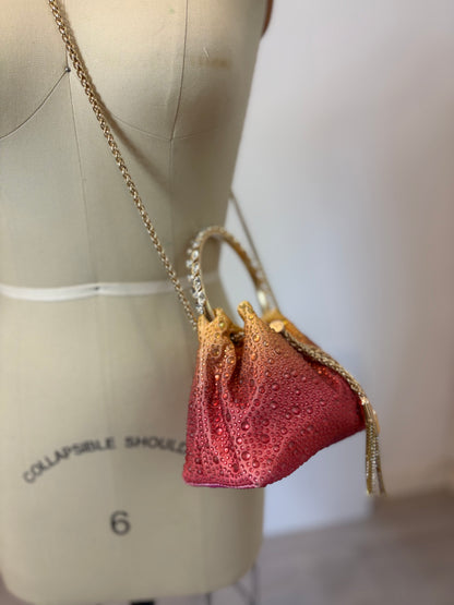 OTRAS. Bombonera pedrería doble asa