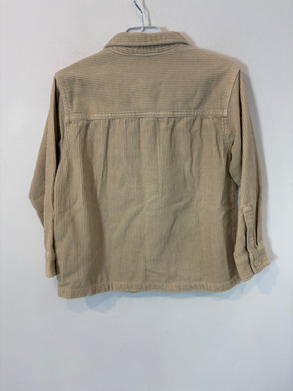 ZARA. Sobre camisa beige pana. T 7 años