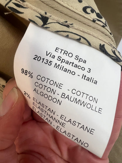 ETRO Blazer beige entallada. T 42 (38)