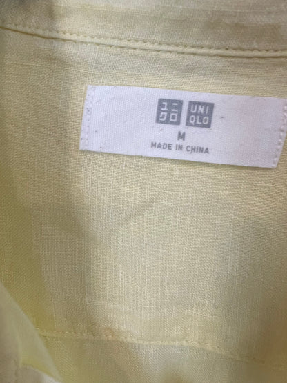 UNIQLO. Light yellow linen blouse. TM