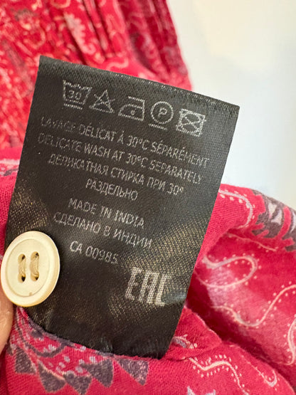 ISABEL MARANT . Vestido largo estampado detalles cintura