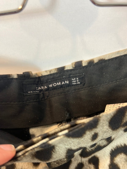 ZARA. Flowy animal print Ts trousers