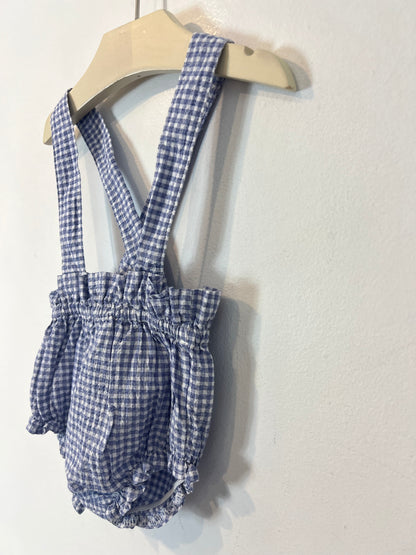 KIDDO THE LABEL. Ranita azul cuadros vichy T.6 meses