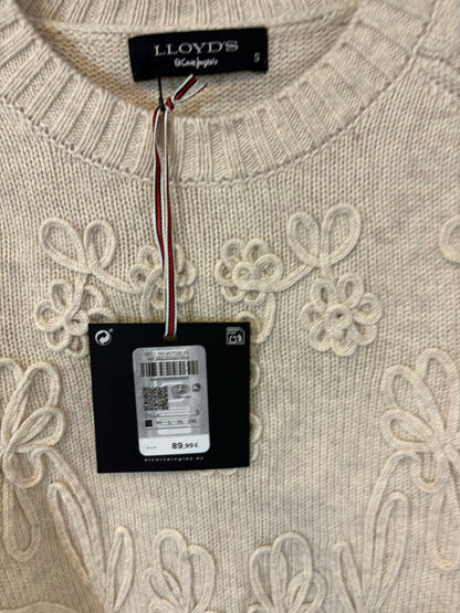 LLOYD´S. Jersey beige con lana relieves