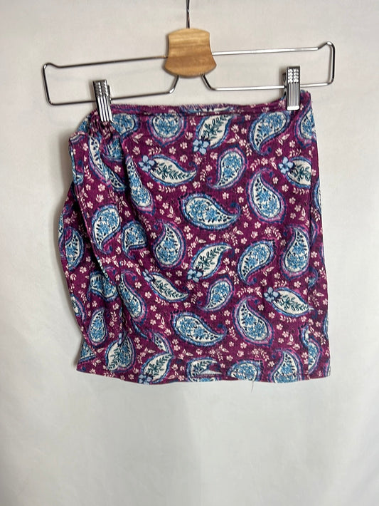 PULL&BEAR . Falda corta cruzada amebas. TXS