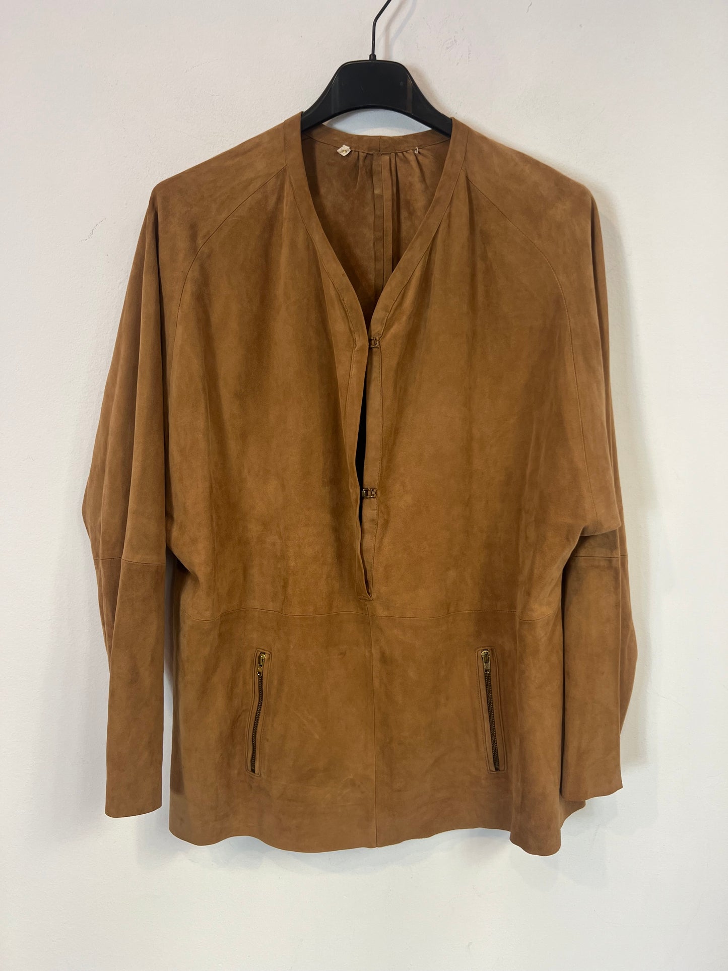 MAJE. Top fluido camel piel. T S/M