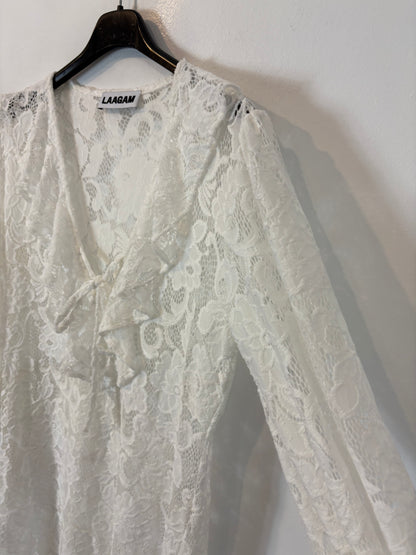 LAAGAM. Long white lace dress Ts