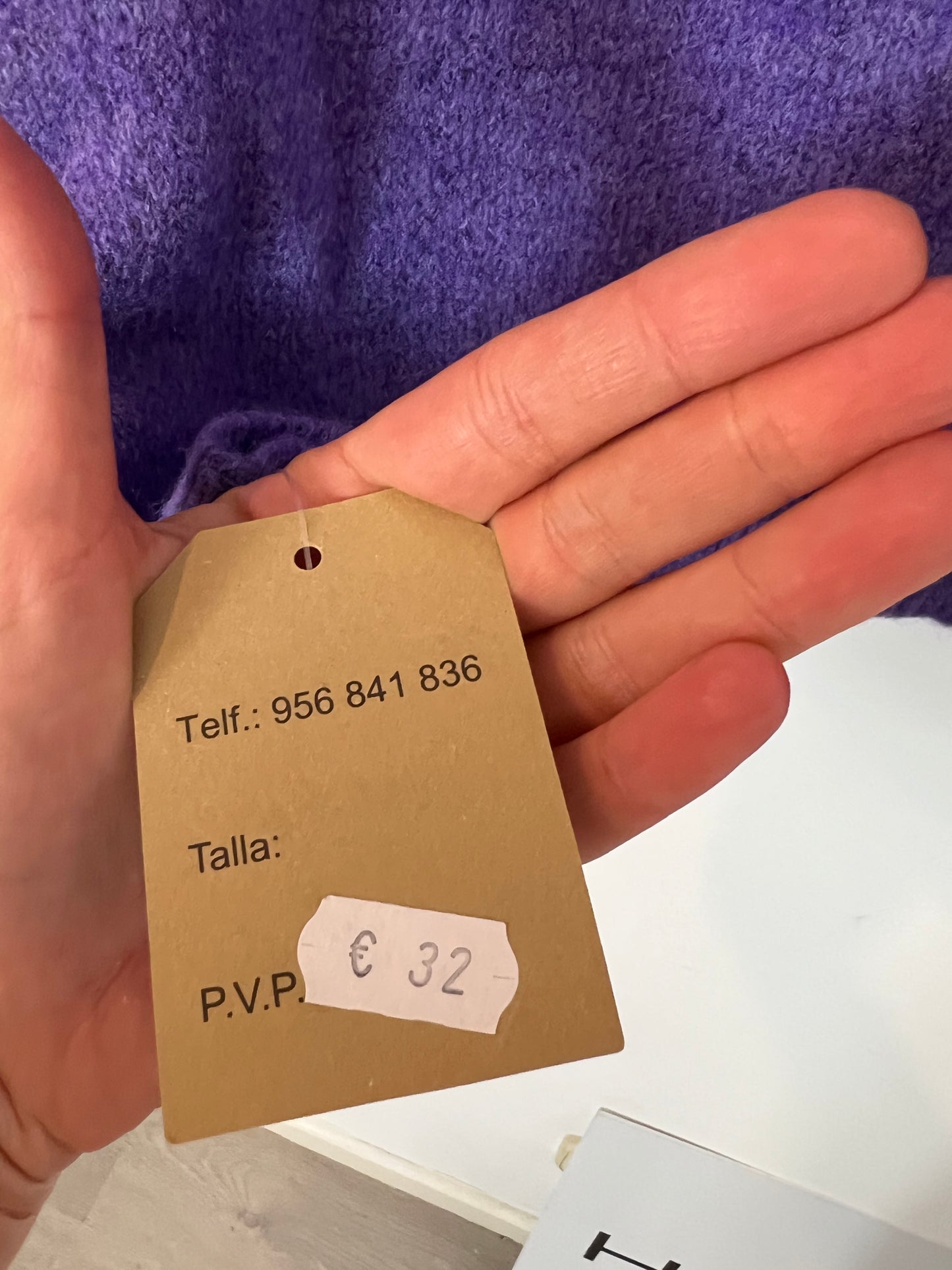 OTHERS. Purple and grey two-tone sweater TU(M)