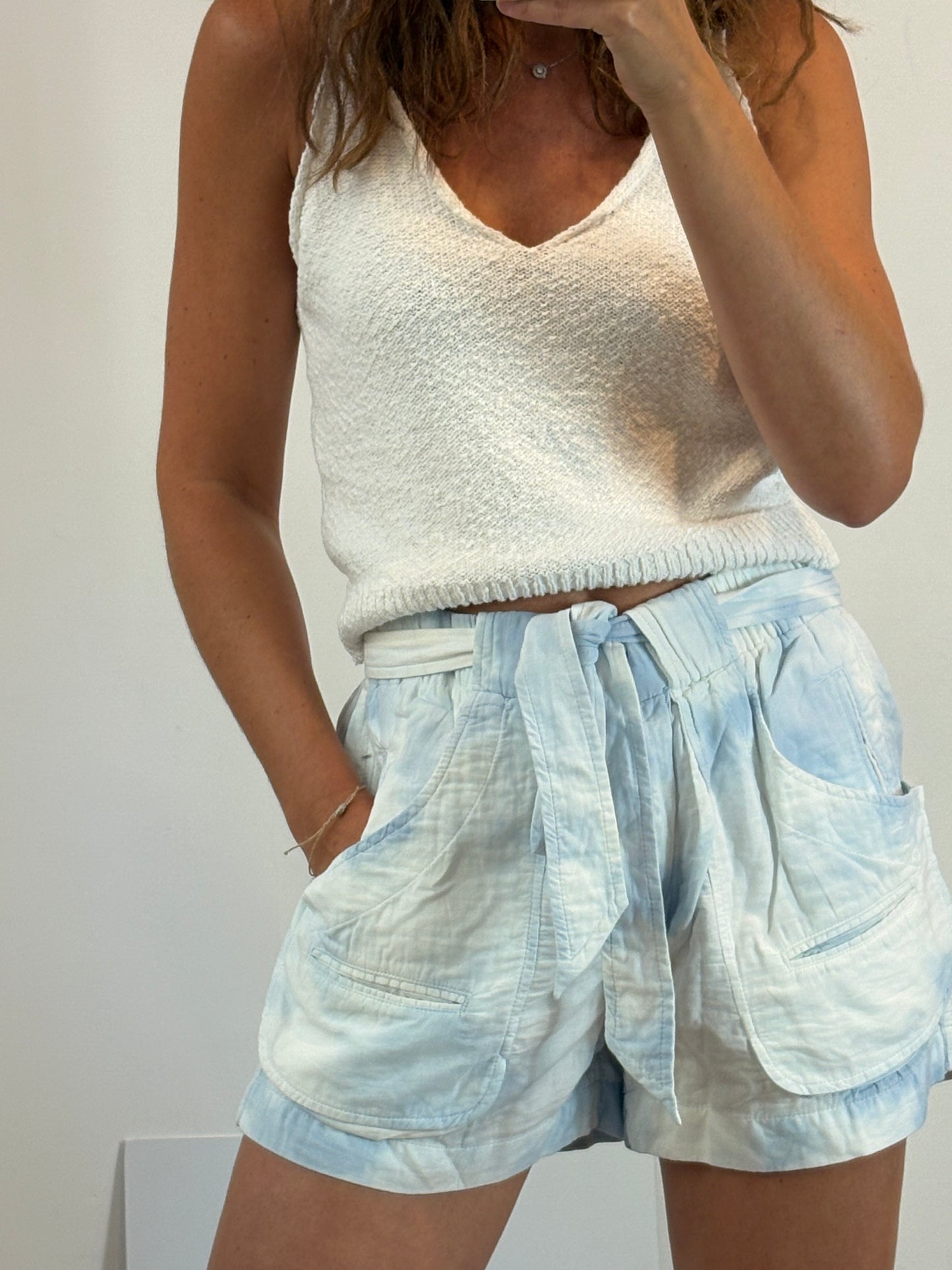 ZARA. Top punto blanco  T.s