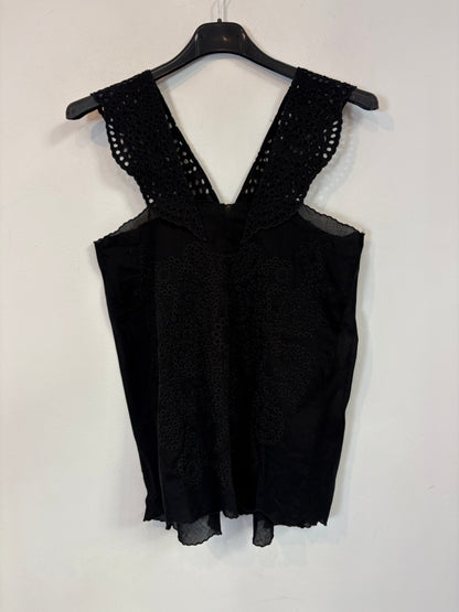 THE KOOPLES. Top negro troquelado