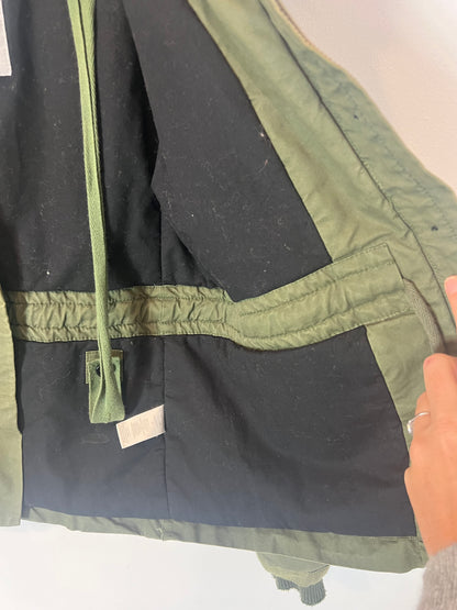 ZADIG&VOLTAIRE. Chaqueta verde militar con pelo  T.s