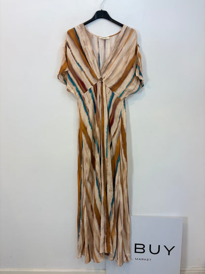 SLOWLOVE. Vestido largo fluido estampado