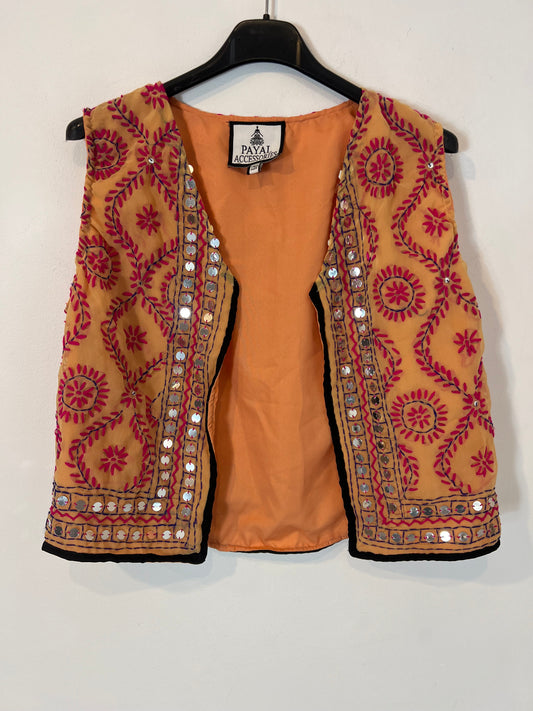 OTRAS. Chaleco bordados y abalorios. T S/M