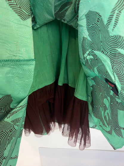 KAVITA BHARTIA. Falda larga detalle abalorios . T M