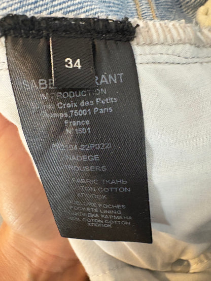 ISABEL MARANT. Denim recto costura