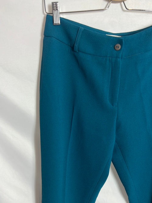 O’LIVIA. Pantalones azules textura. T M
