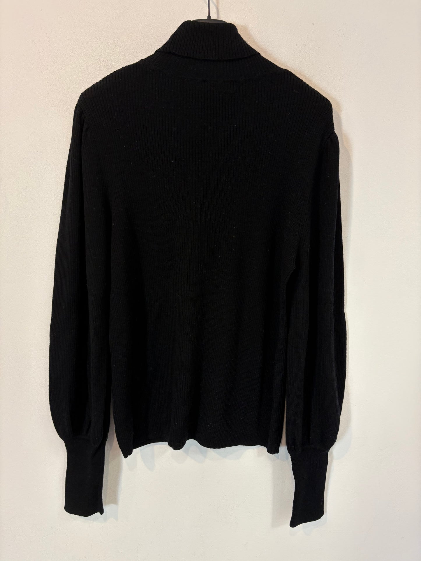 J.CREW. Jersey negro merino fluido. T M