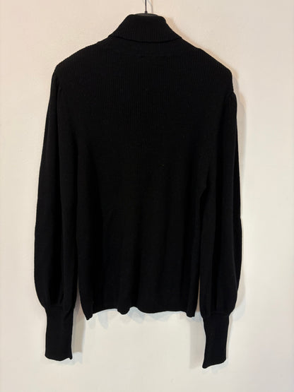 J.CREW. Jersey negro merino fluido. T M