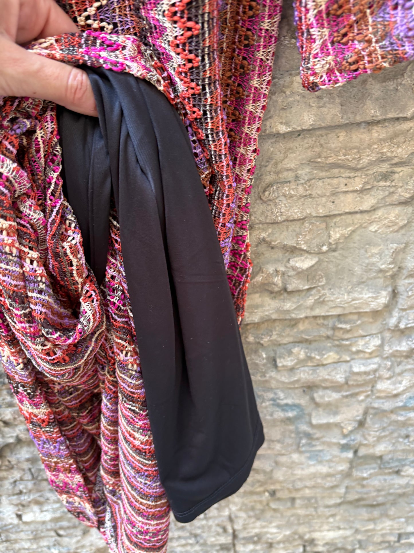 SLOWLOVE. Vestido colores troquelado T.34