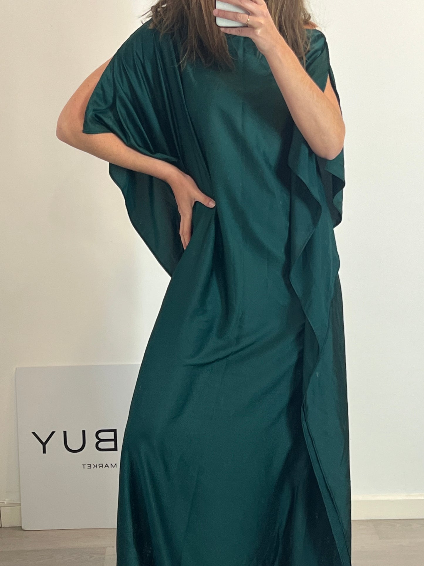 MALOTA. Vestido largo verde TU(l)