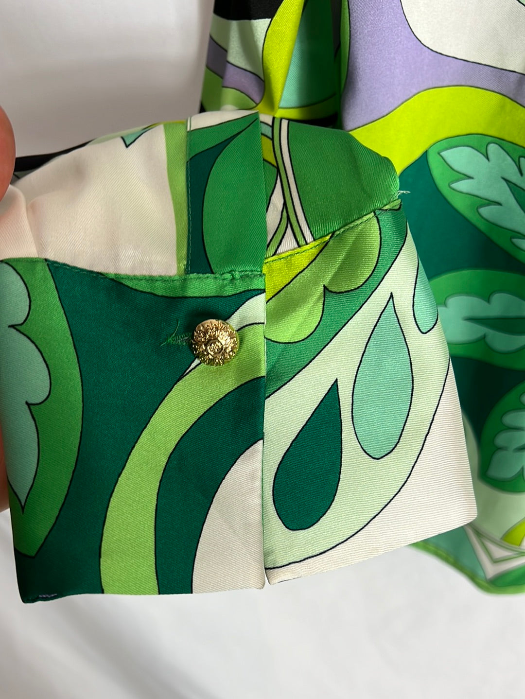 ZARA. Blusa estampada satinada. T XS