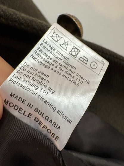 MAJE. Chaqueta verde lana botones