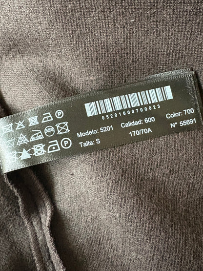 MASSIMO DUTTI. Falda midi gris con lana