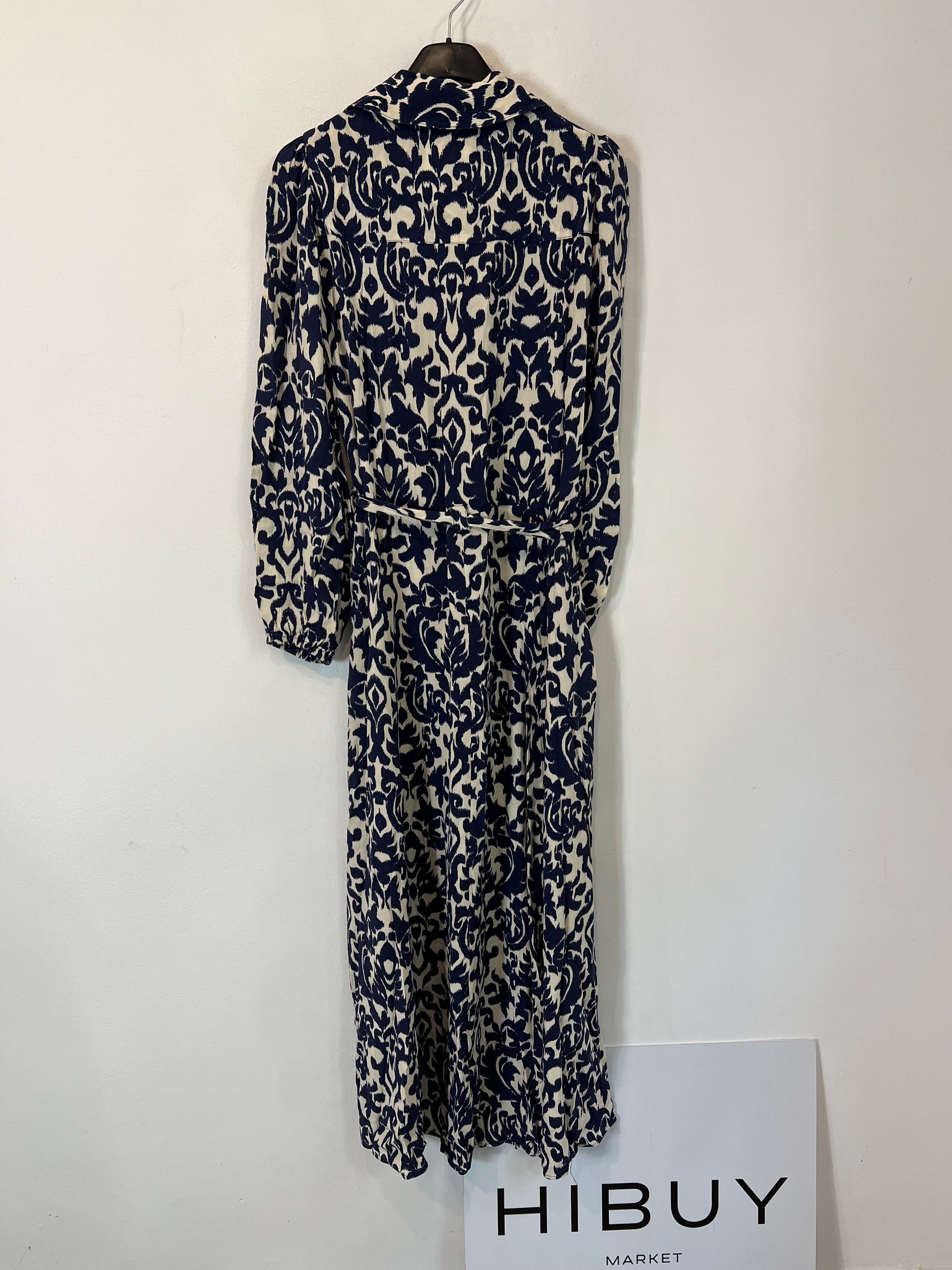 blue print dress zara ZARA FLORAL PRINT WRAP DRESS BLUE WHITE NEW SS22 SIZES XS-XXL REF. 2723/149