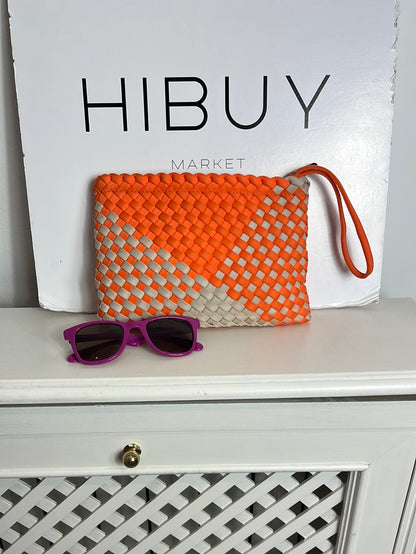 VANYLU. Bolso de mano tela trenzado( Tara)