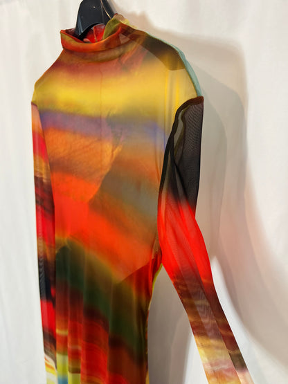 ZARA. Long mesh dress Ts