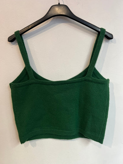 ZARA. Top lana verde. T M