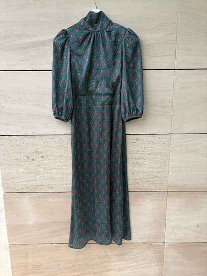 POLÍN ET MOI. Vestido midi estampado detalle espalda