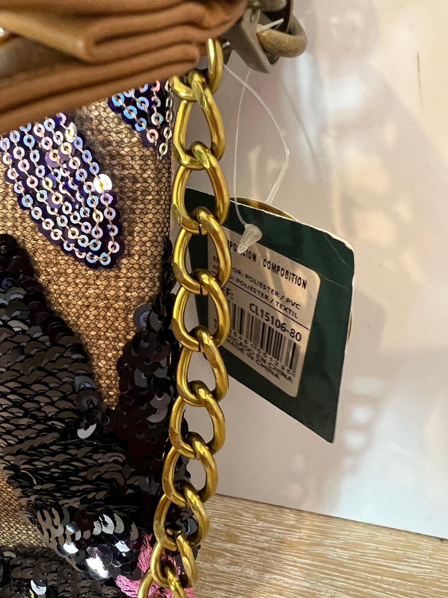 DULCINEA HEREDIA. Bolso doble textura flores