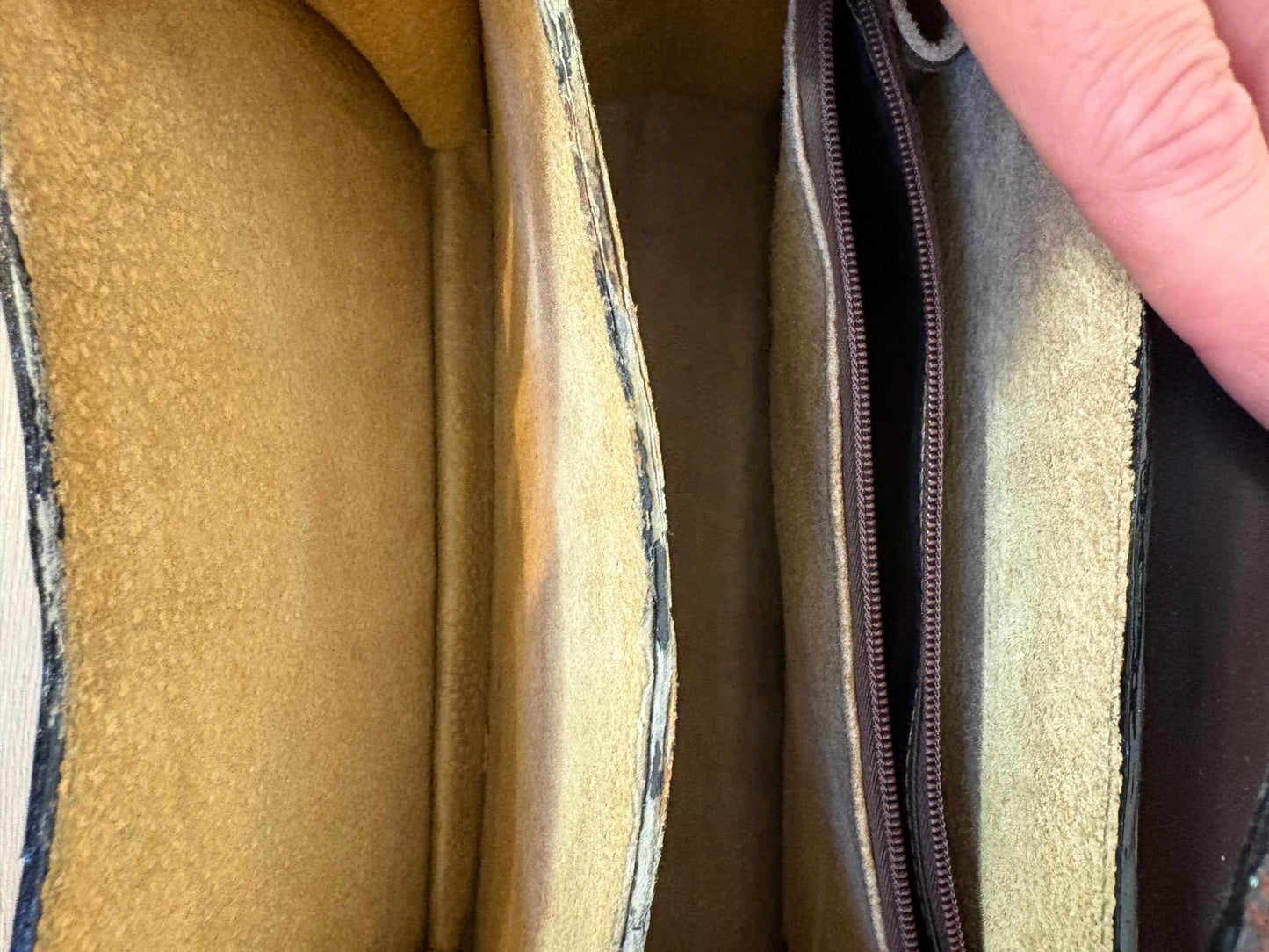 Bolso de hombro piel  marrón