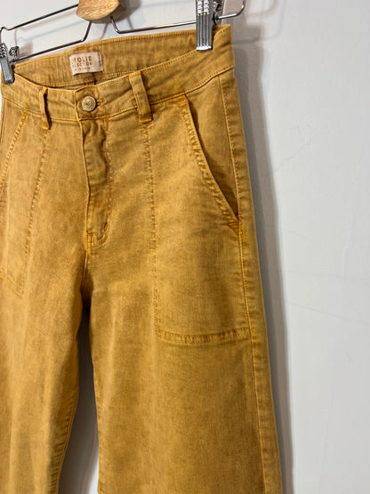 LAFOLIE COLLECTION. Pantalón ancho mostaza TU(34)
