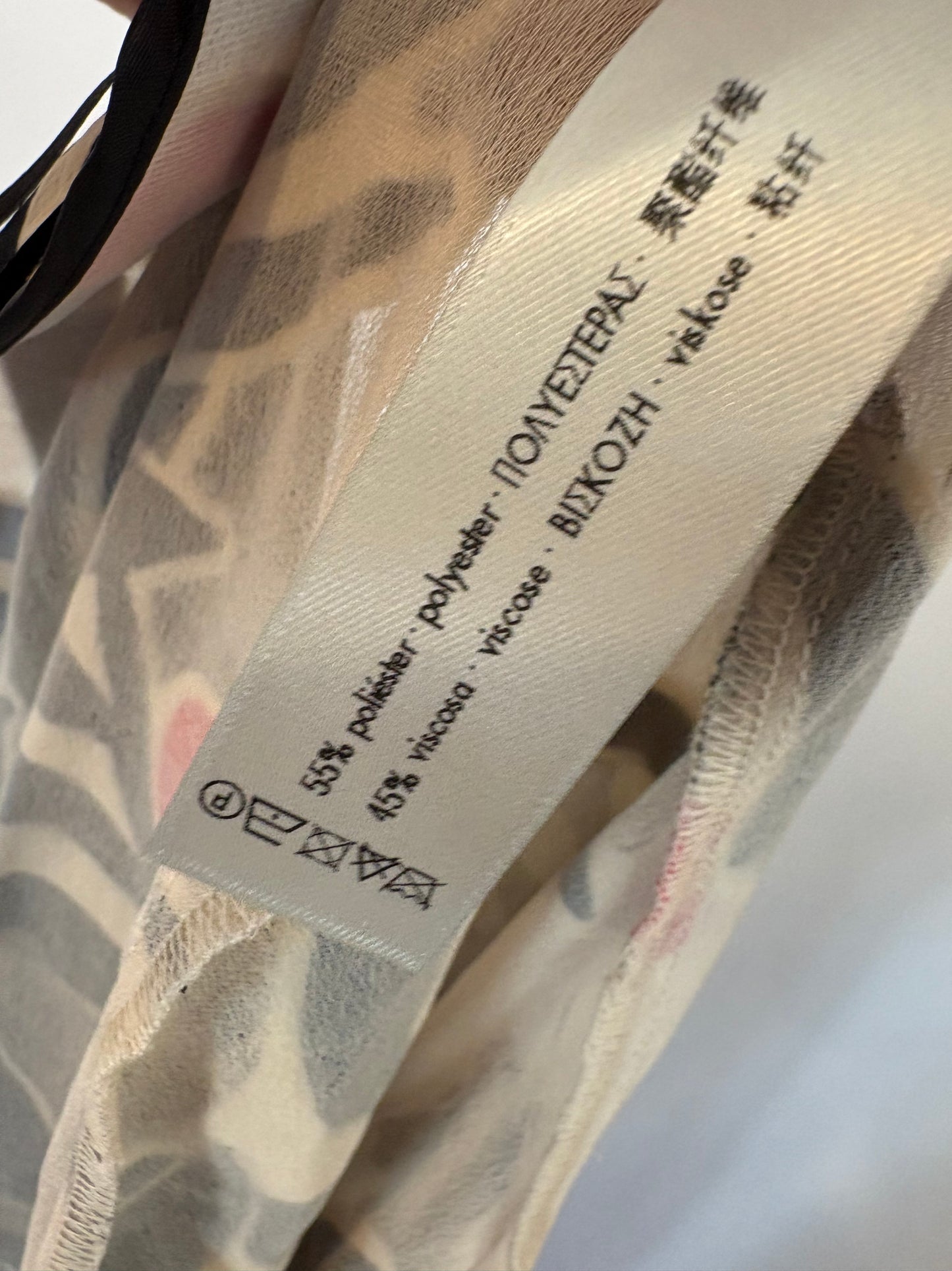 UTERQÜE. Kimono largo estampado texturas